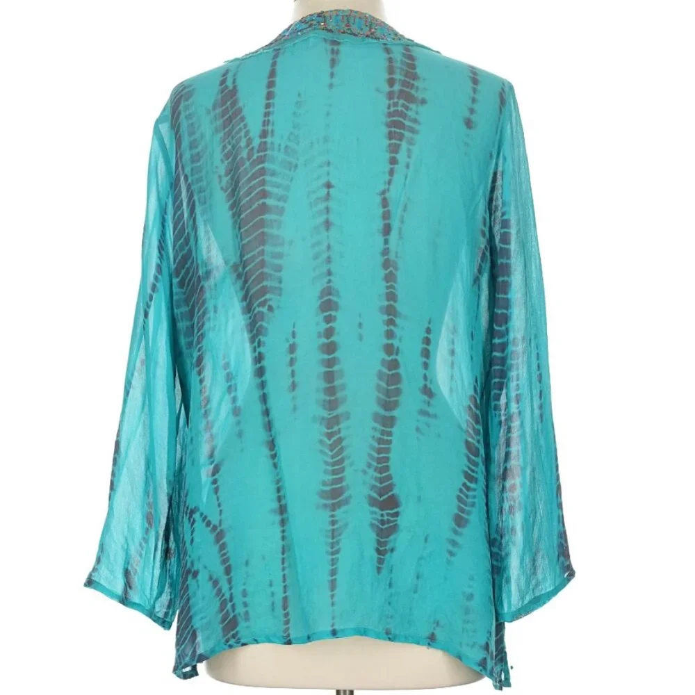 π¦ Chico's - Sheer Beaded Tunic - Picture 3 of 8